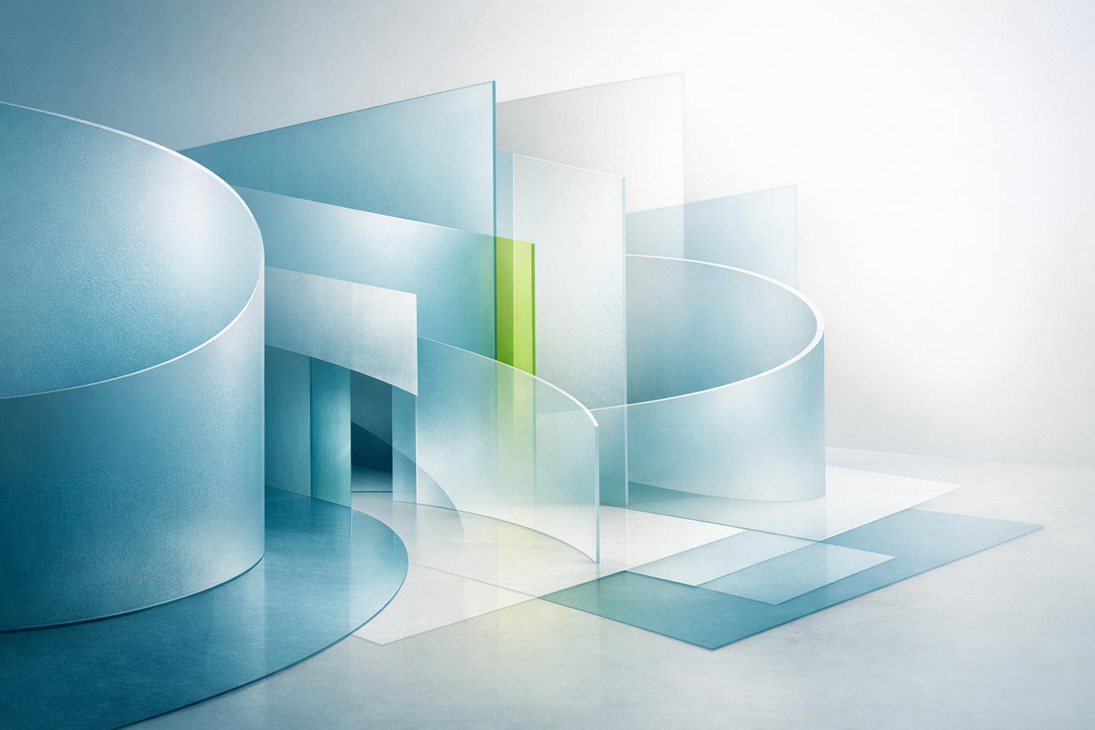 Absztrakt vizuál, amely az átláthatóságot és rendszerszintű gondolkodást hangsúlyozza.